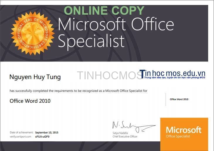 Học viên Tinhocmos.edu .vn