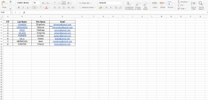 Chuẩn bị dữ liệu trong Excel cho việc trộn thư