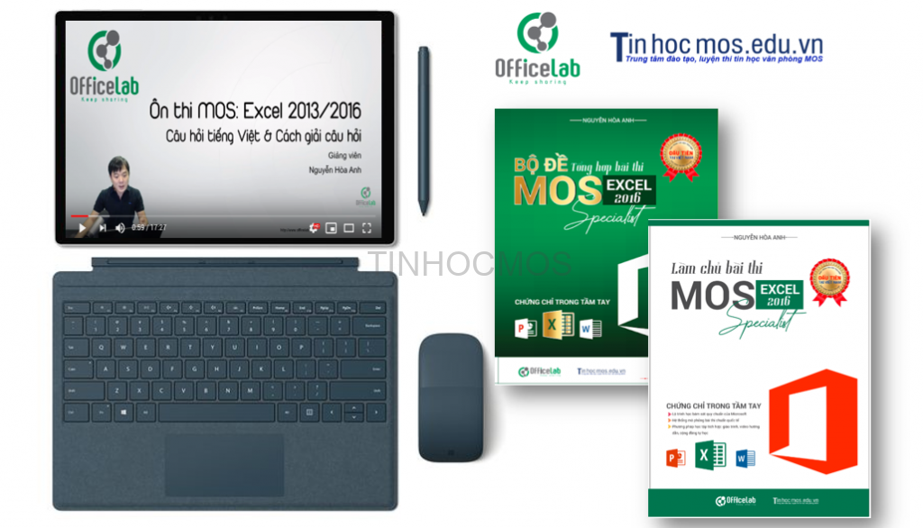 Officelab & Tinhocmos ra mắt giáo trình tích hợp MOS Excel 2016 Specialist