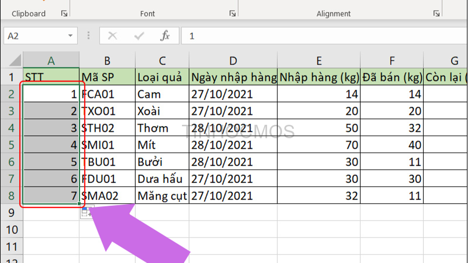 5 cách đánh số thứ tự tự động trong Excel