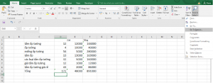 khoá ô trong Excel