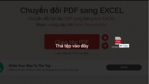 PDF sang Excel