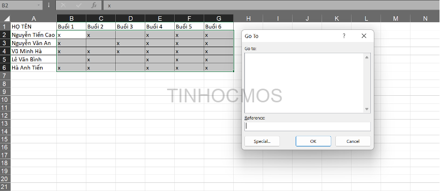 Cách đếm ô trống trong Excel