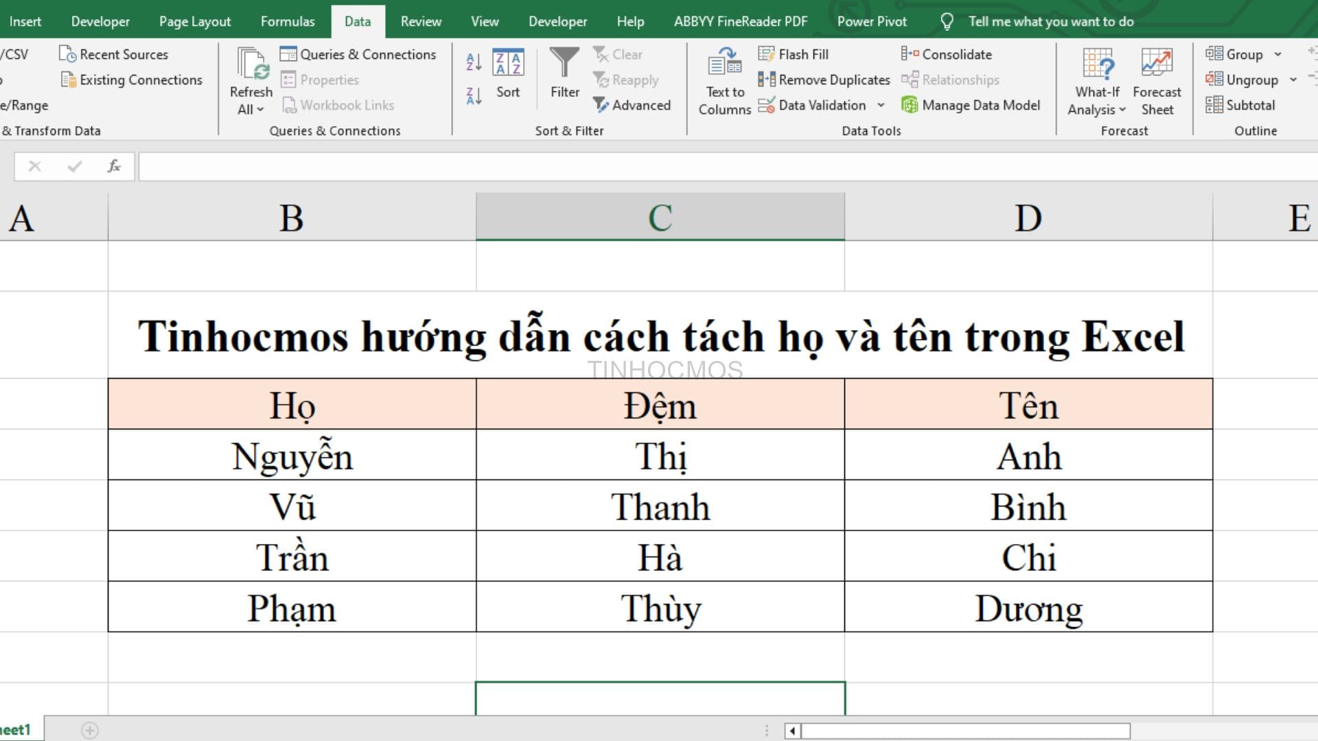 Bước 5 - Text to Columns